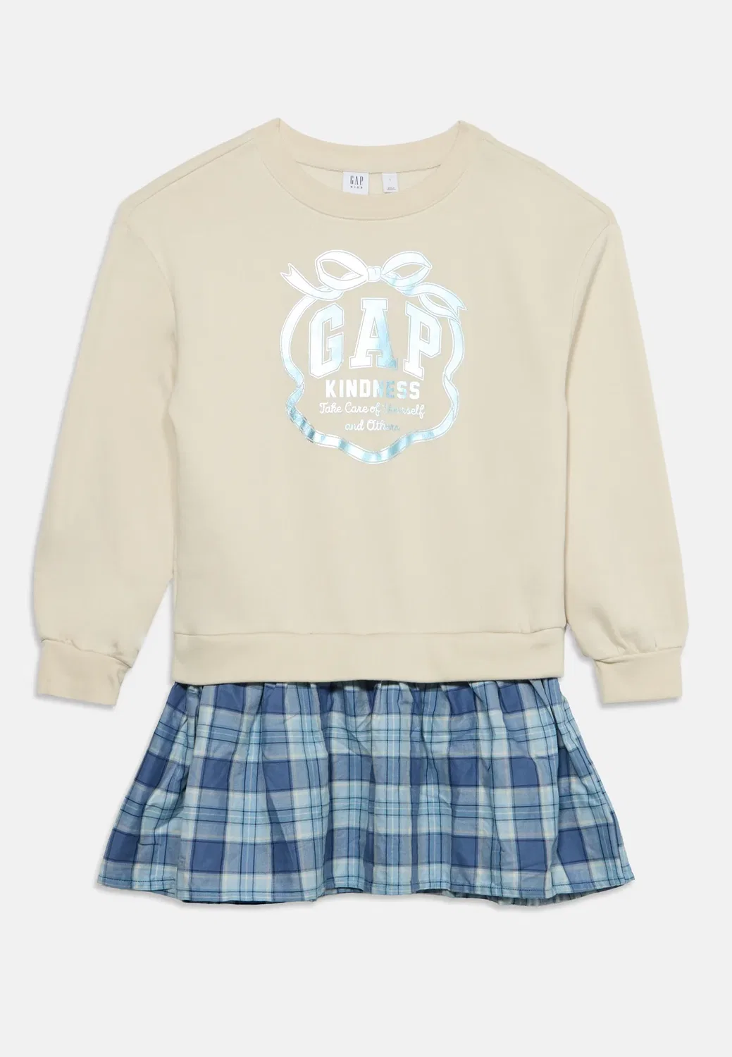 Спортивное платье Gap, Blue Plaid — фото 3