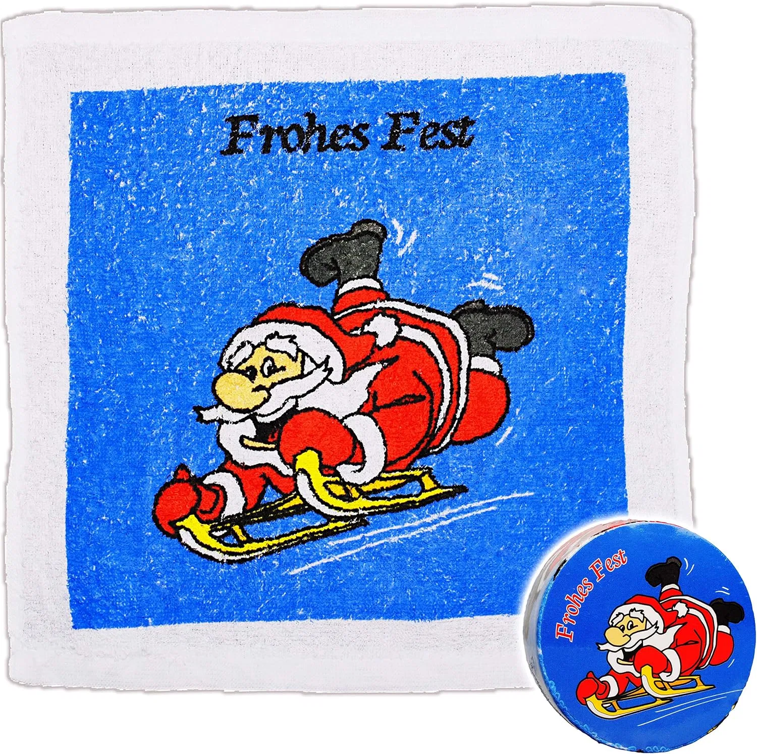 Волшебная салфетка для умывания, хлопок 100%, 30x30 см, 4 штуки, Christmas Alles-Meine.De Gmbh