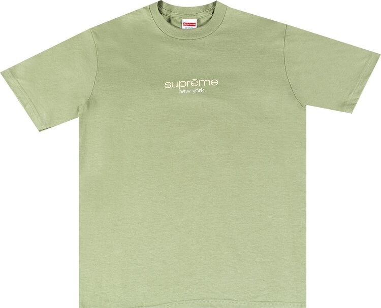 

Футболка Supreme Classic Logo Tee 'Light Olive', зеленый