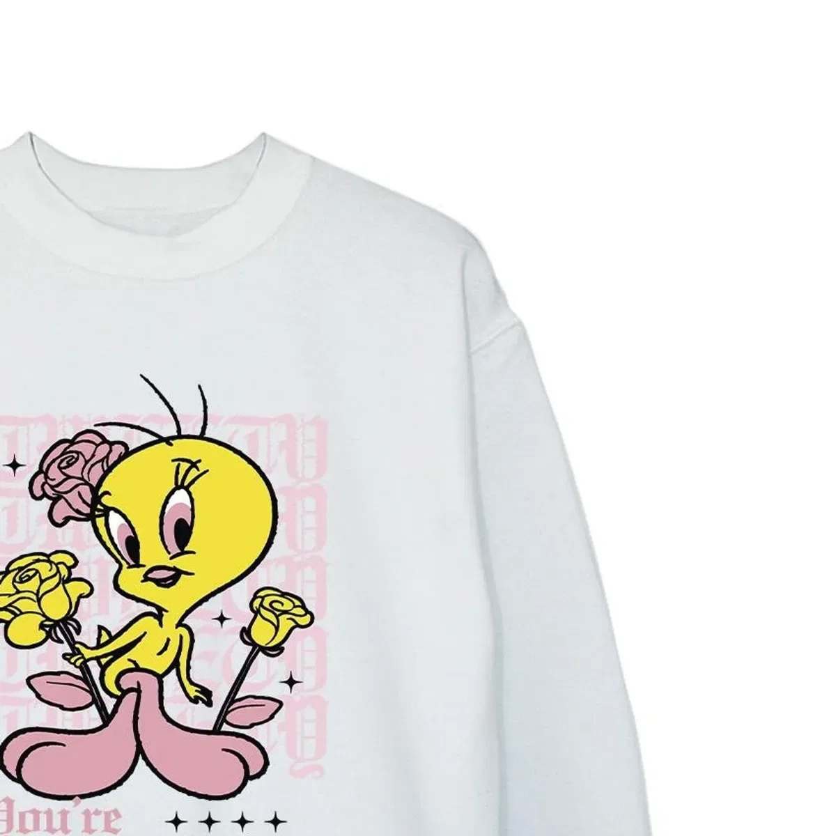 Детский свитшот с принтом You're Perfect Tweety Looney Tunes, White — фото 2