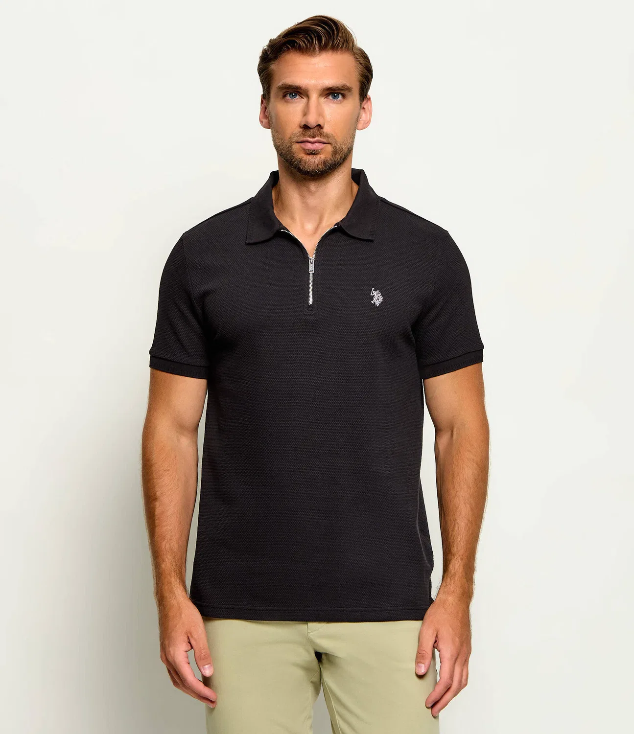 Поло с коротким рукавом Popcorn Smart, u.s. polo assn., черный