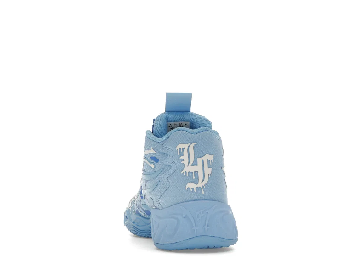 Детские кроссовки для мальчиков с дизайном LaMelo Ball Puma, Team Light Blue/Cool Mid Grey — фото 4