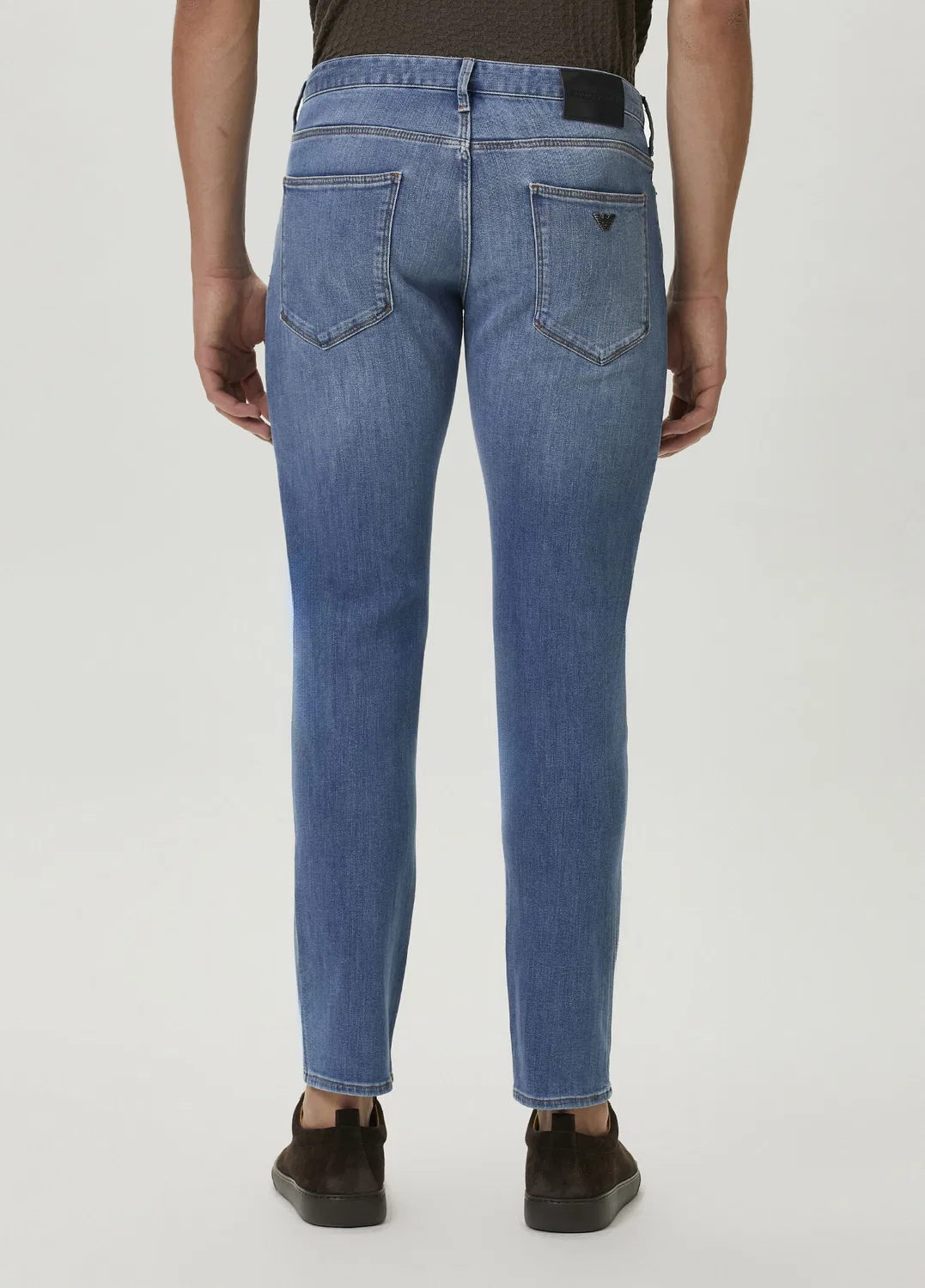 Джинсы Emporio Armani Slim Fit, light blue — фото 4
