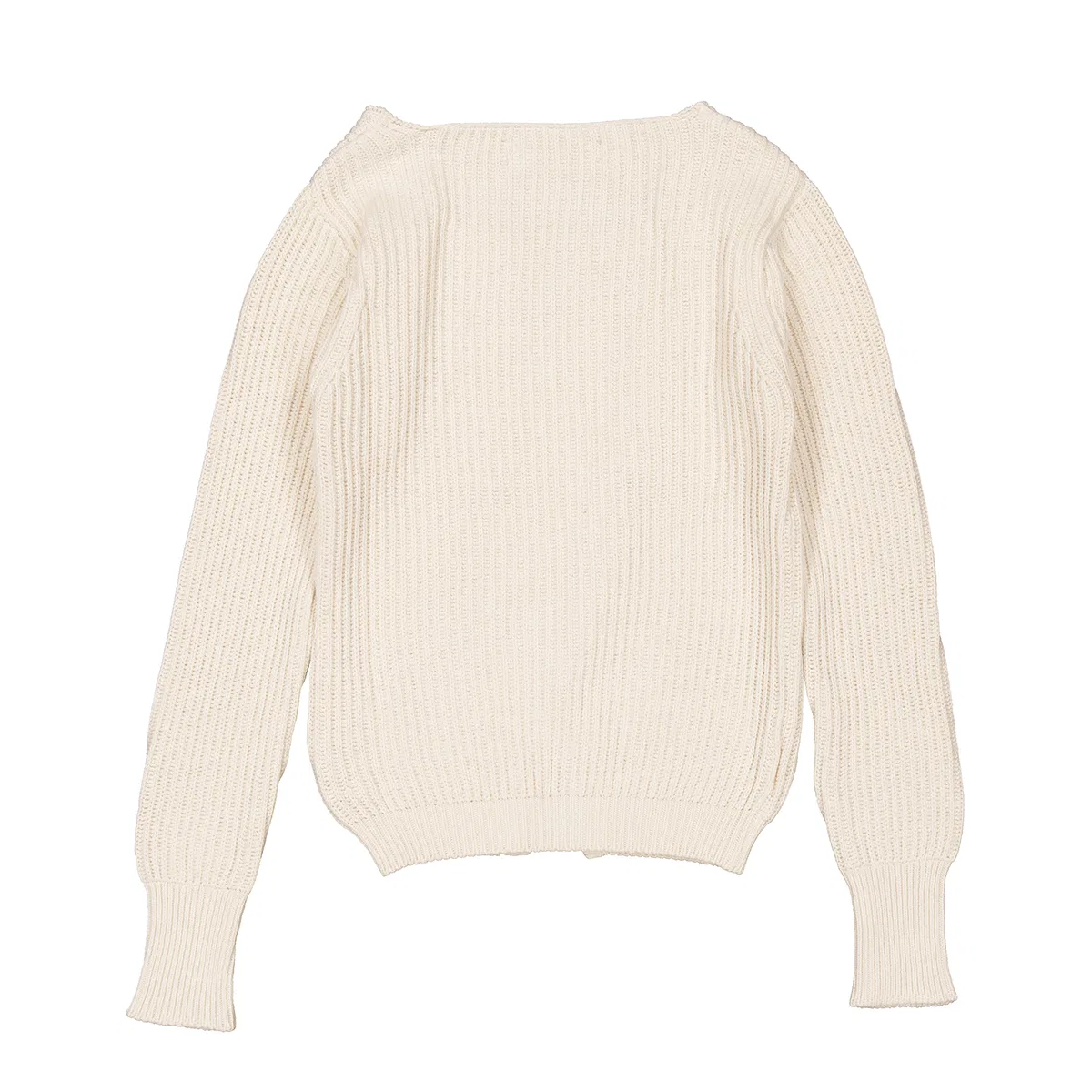 Свитер с ребристой вязкой Le Maile Pau Jacquemus, Beige — фото 3
