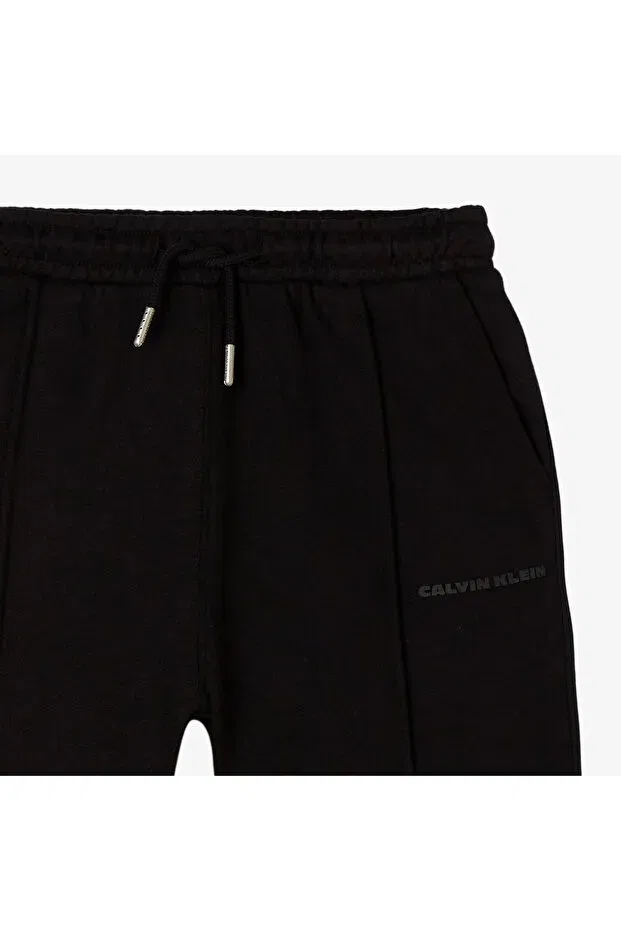Детские спортивные штаны для девочек с принтом Calvin Klein, Black — фото 2