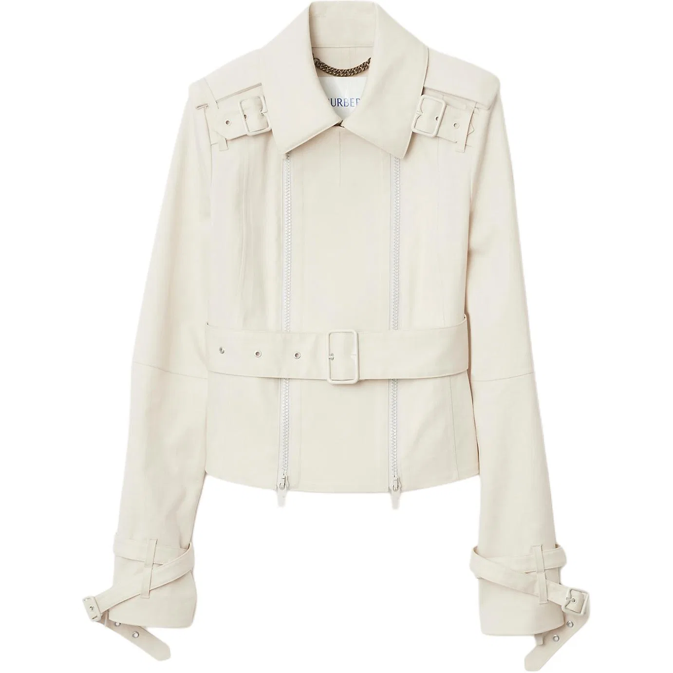 Женский хлопковый тренч Burberry, Sail White