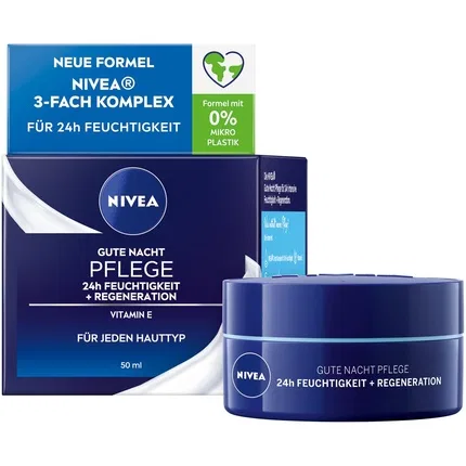 Крем ночной увлажняющий NIVEA Good Night Care 24h Moisture + Regeneration