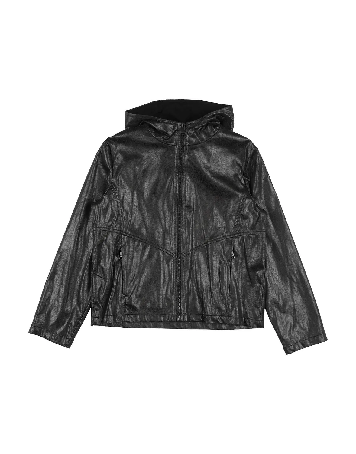 Детская куртка с капюшоном Msgm, черный