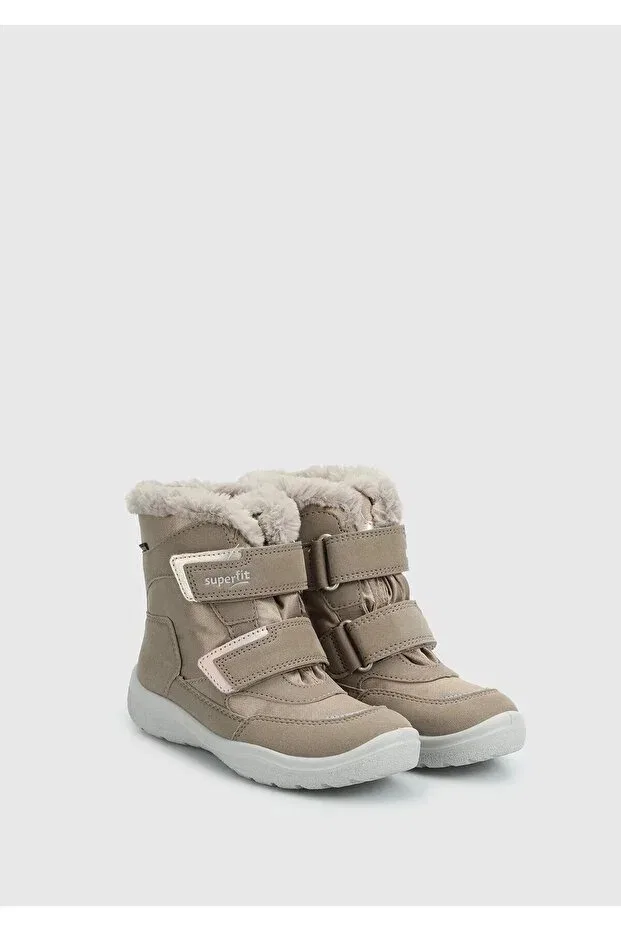 Детские ботинки для девочек с водонепроницаемостью Crystal Superfit, Beige — фото 2