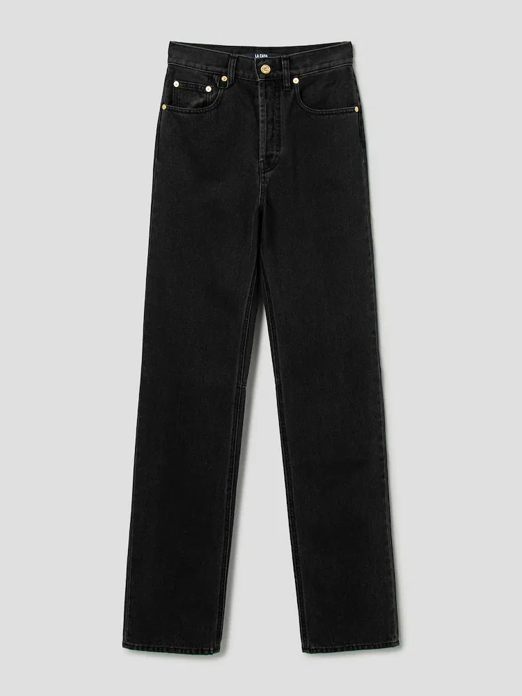 Джинсы прямые Le De-Nîmes Droit JACQUEMUS, Black