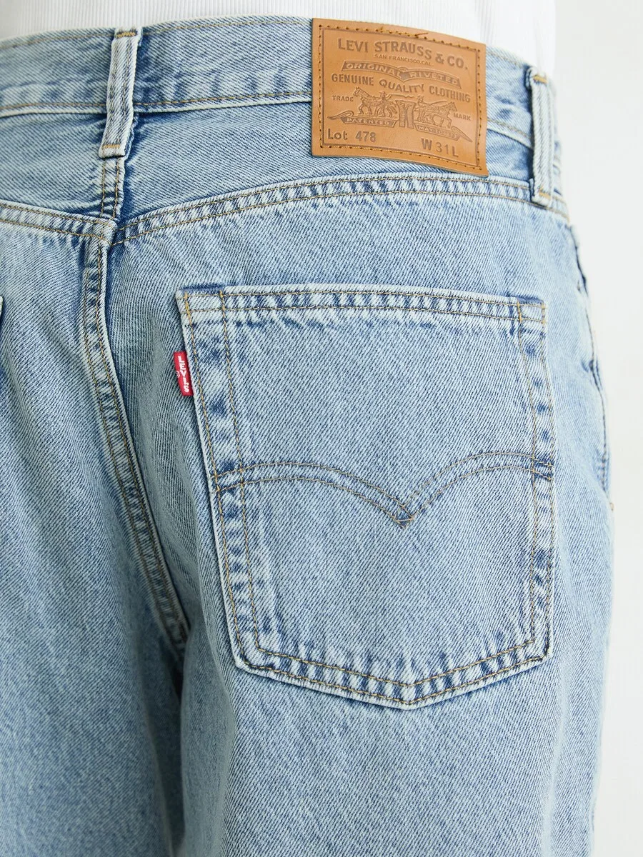 Шорты LEVI'S свободного кроя '478 Baggy Shorts' синего цвета — фото 2