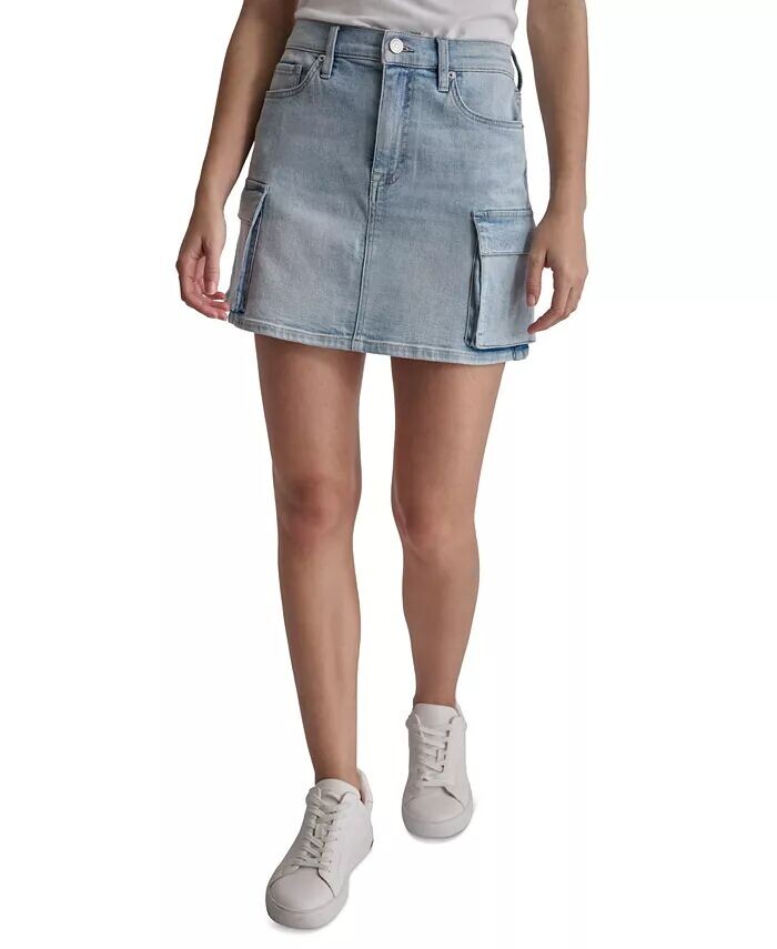 

Женская джинсовая мини-юбка карго DKNY Jeans, синий