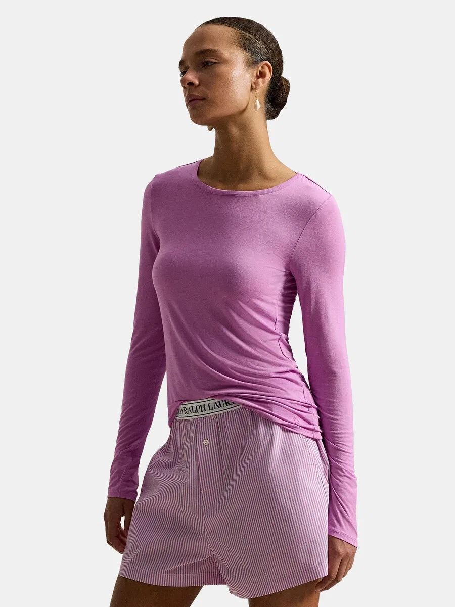 Топ Polo Ralph Lauren 'Midnight Sheer' розового цвета — фото 2