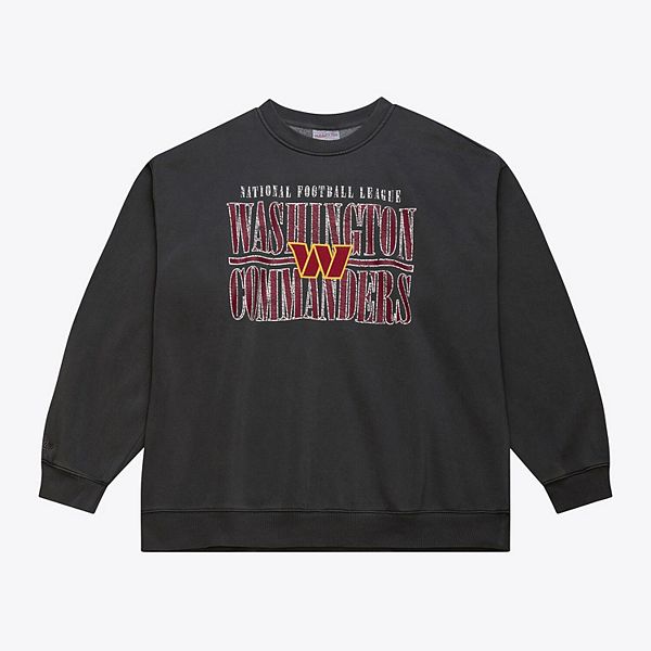 

Мужской черный флисовый свитшот washington commanders downtown collection Mitchell & Ness