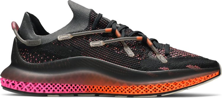 

Кроссовки Adidas 4D Fusio 'Black Orange Pink', черный