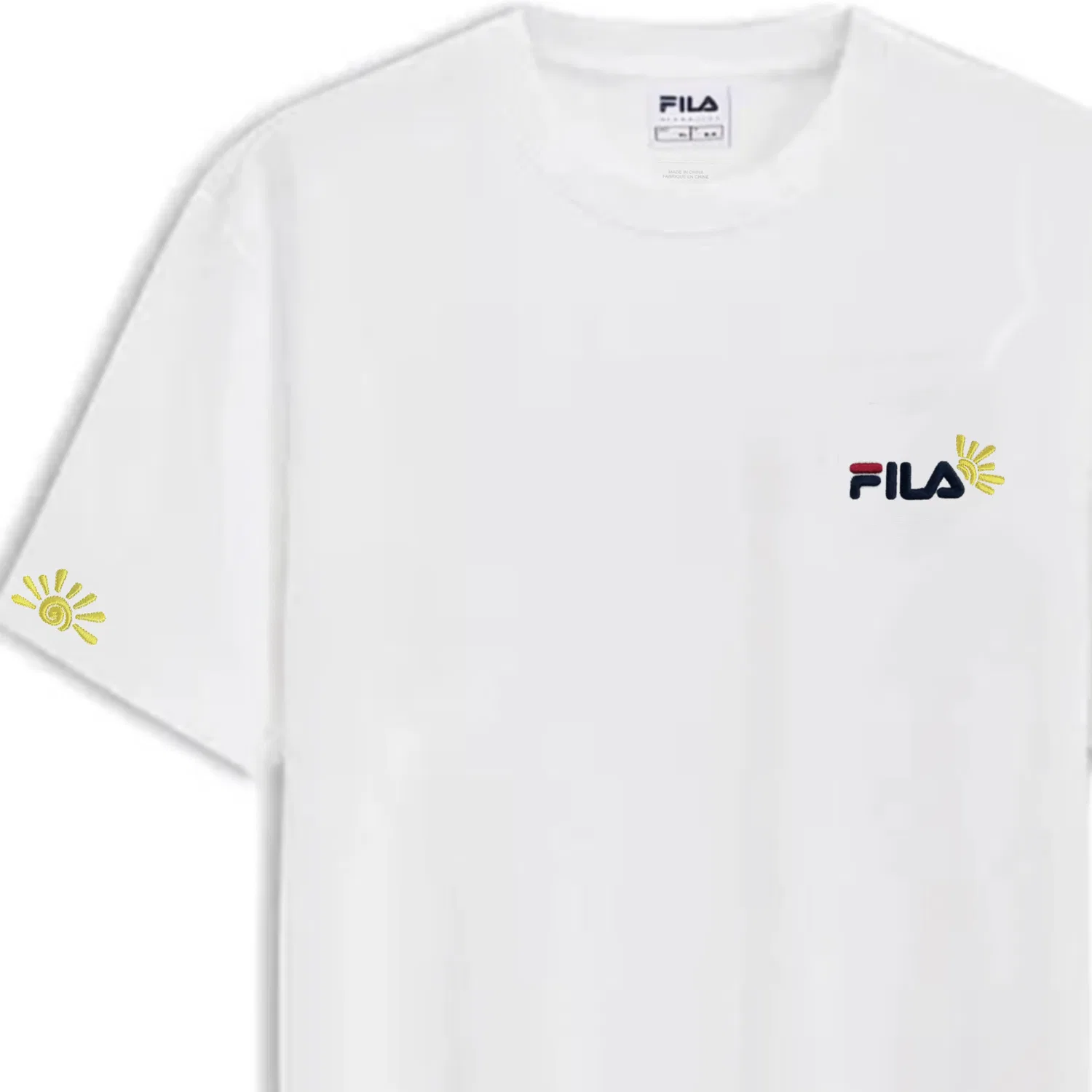 Футболка детская с круглым вырезом FILA, Белый — фото 4