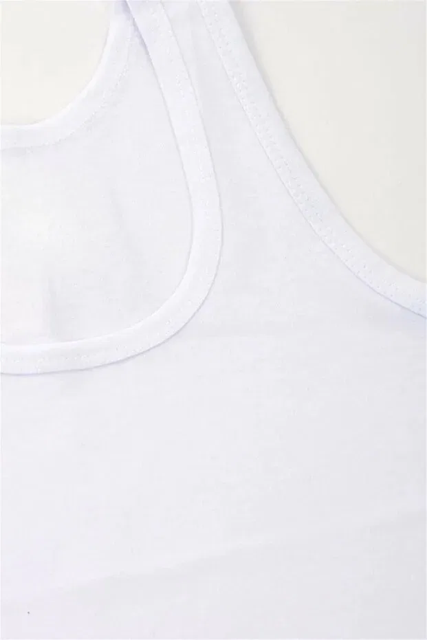 Детская майка для мальчиков хлопковая комплект 6 штук Butik1Avm, White — фото 3