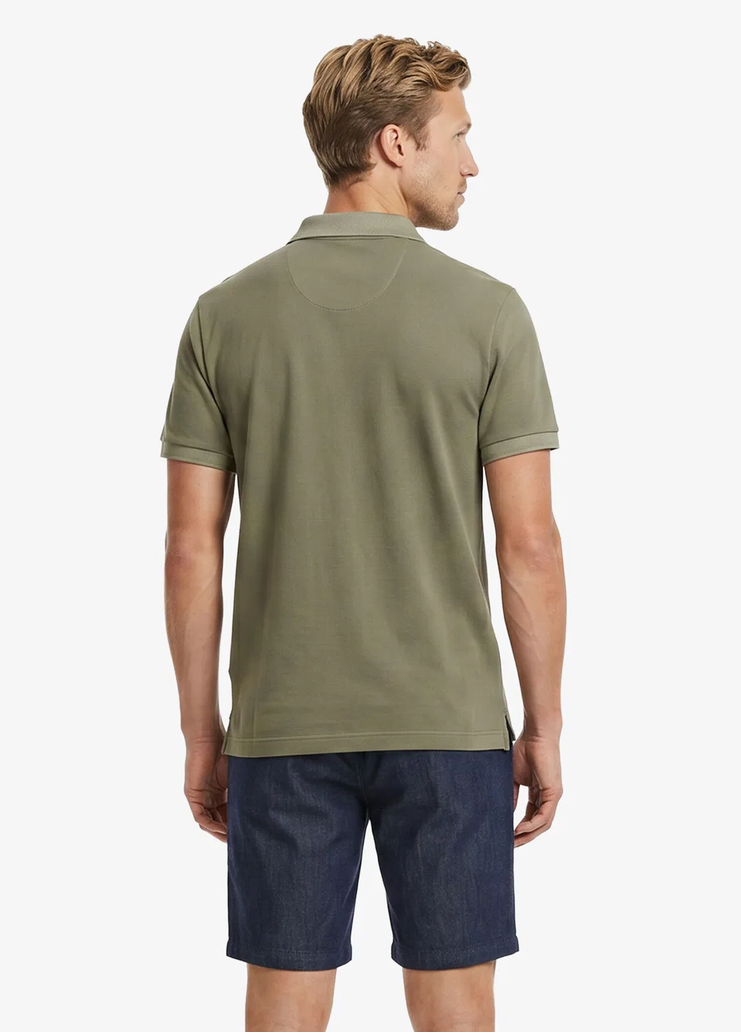 Поло Lacoste Relaxed Fit, хаки — фото 2