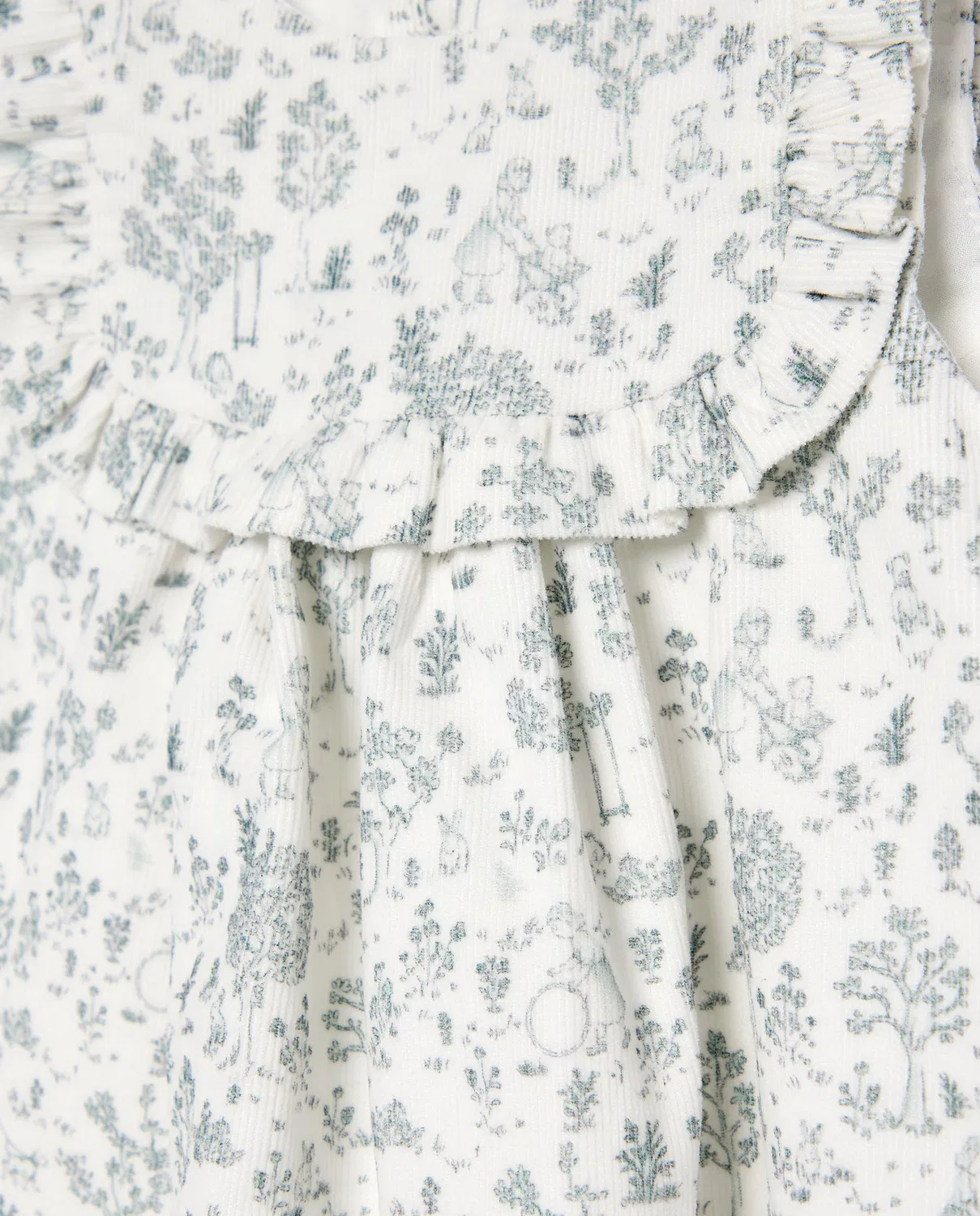 Платья, 62 см, Pichi Micropana Canesú Volante, Coconut El Corte Inglés, зеленый — фото 3