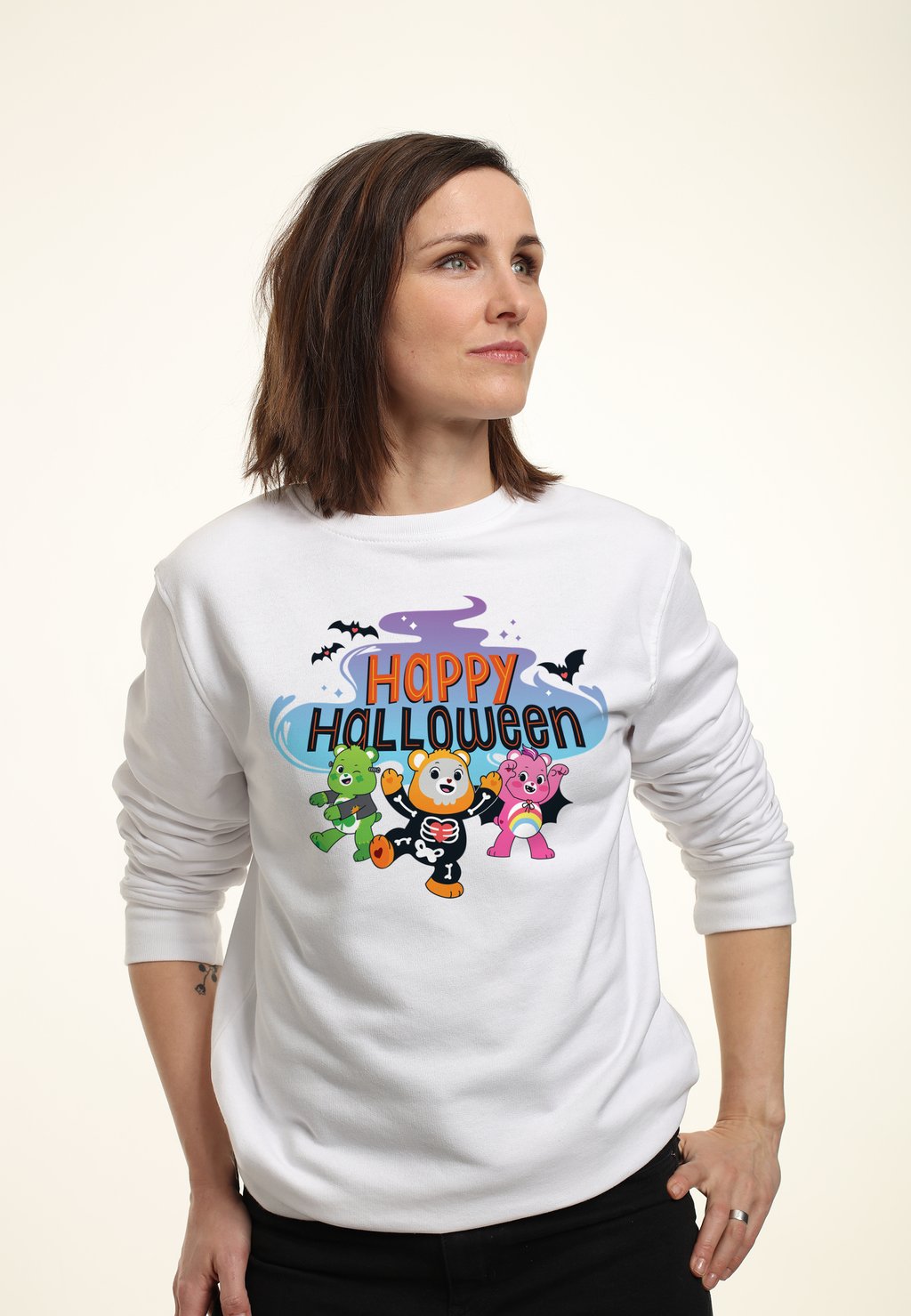 

Толстовка CARE BEARS HAPPY HALLOWEEN Henry Tiger, белый