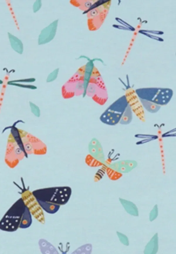 Платье с принтом бабочек Colorful butterflies-dress Walkiddy, розовый — фото 3