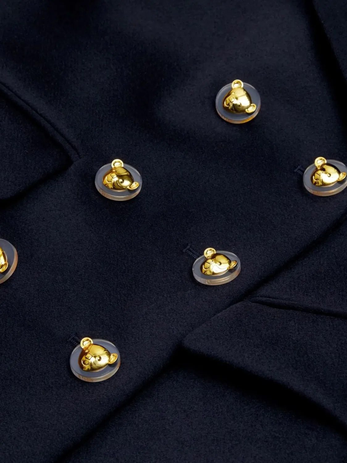 Пальто с шарфом и двурядной застежкой Burberry, синий — фото 4