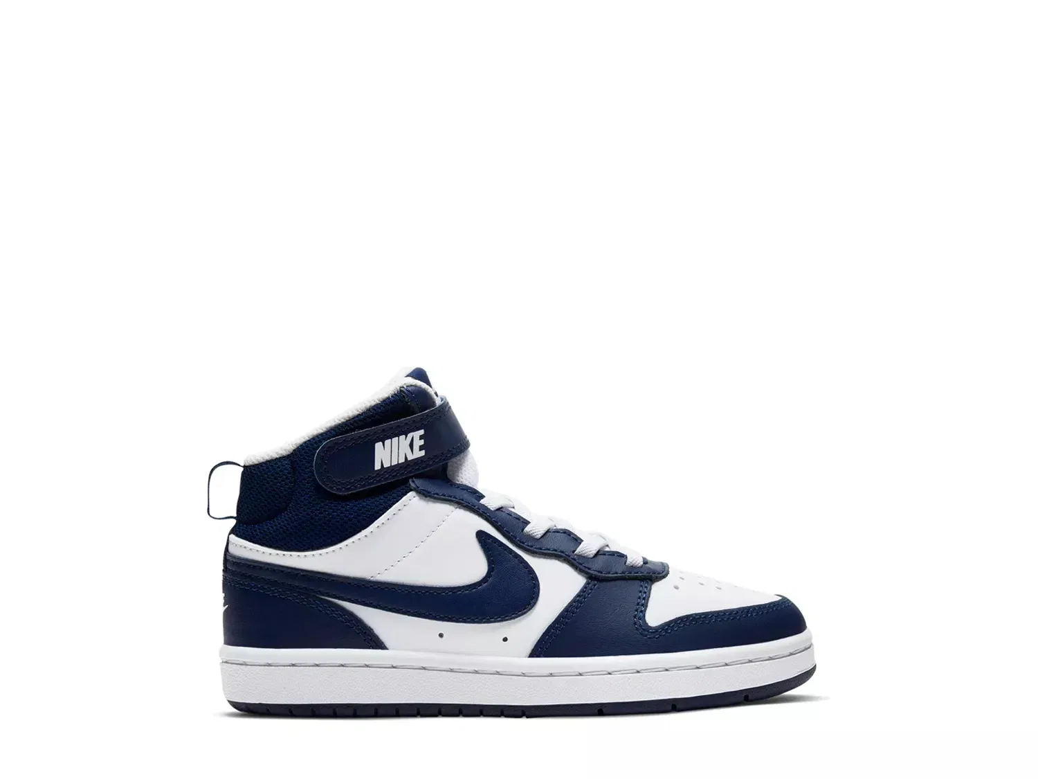 Кроссовки высокие Court Borough Mid 2, Nike, белый/синий