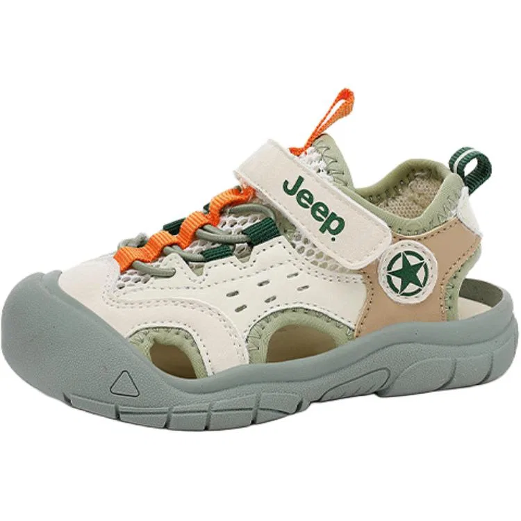 Детские сандалии с амортизацией, Breathable, Jeep, White Brown