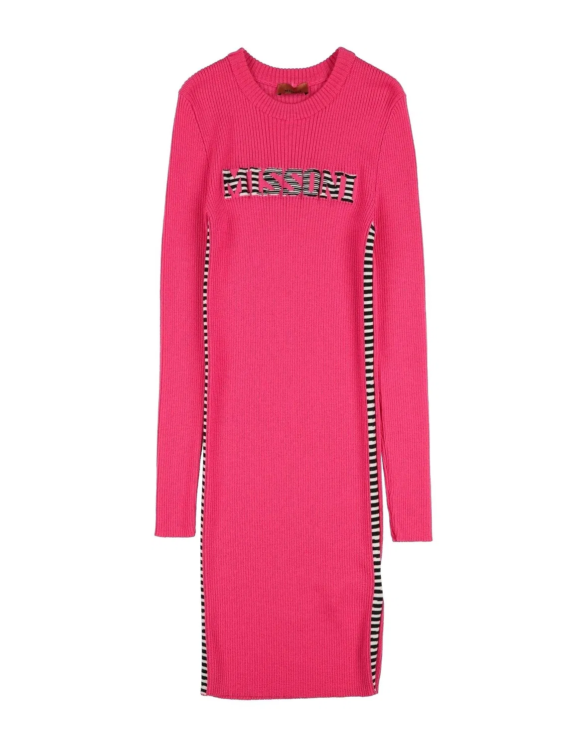 Детское платье для девочек из шерсти с принтом Missoni, фуксия