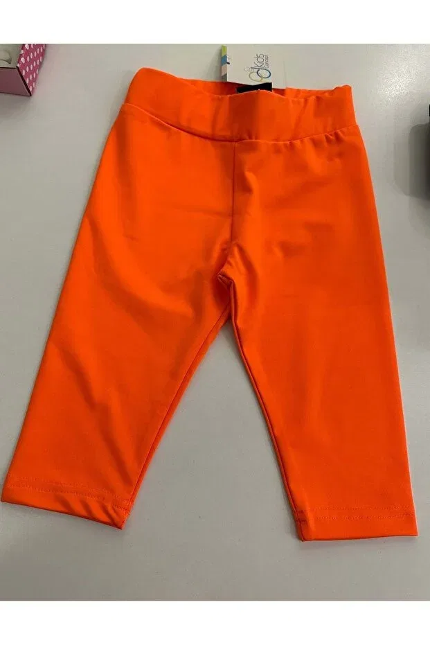 Детские леггинсы для девочек микрофибра неоновые Capri Pd Kids, Orange