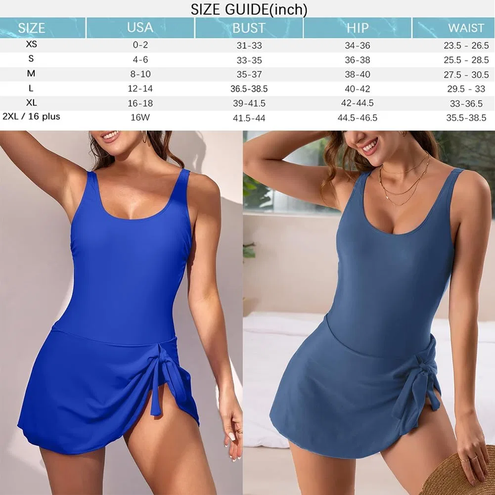 Женский слитный купальник с встроенным бюстгальтером Slim Fit, Navy Blue — фото 4