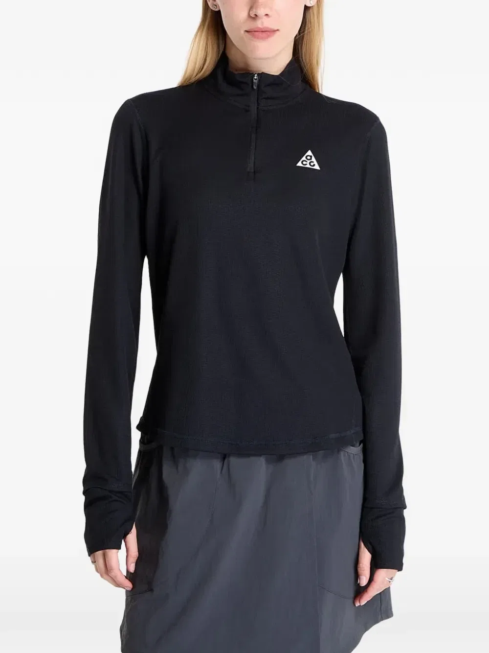 Топ ACG Dri-FIT с воротником на молнии Nike, черный — фото 4
