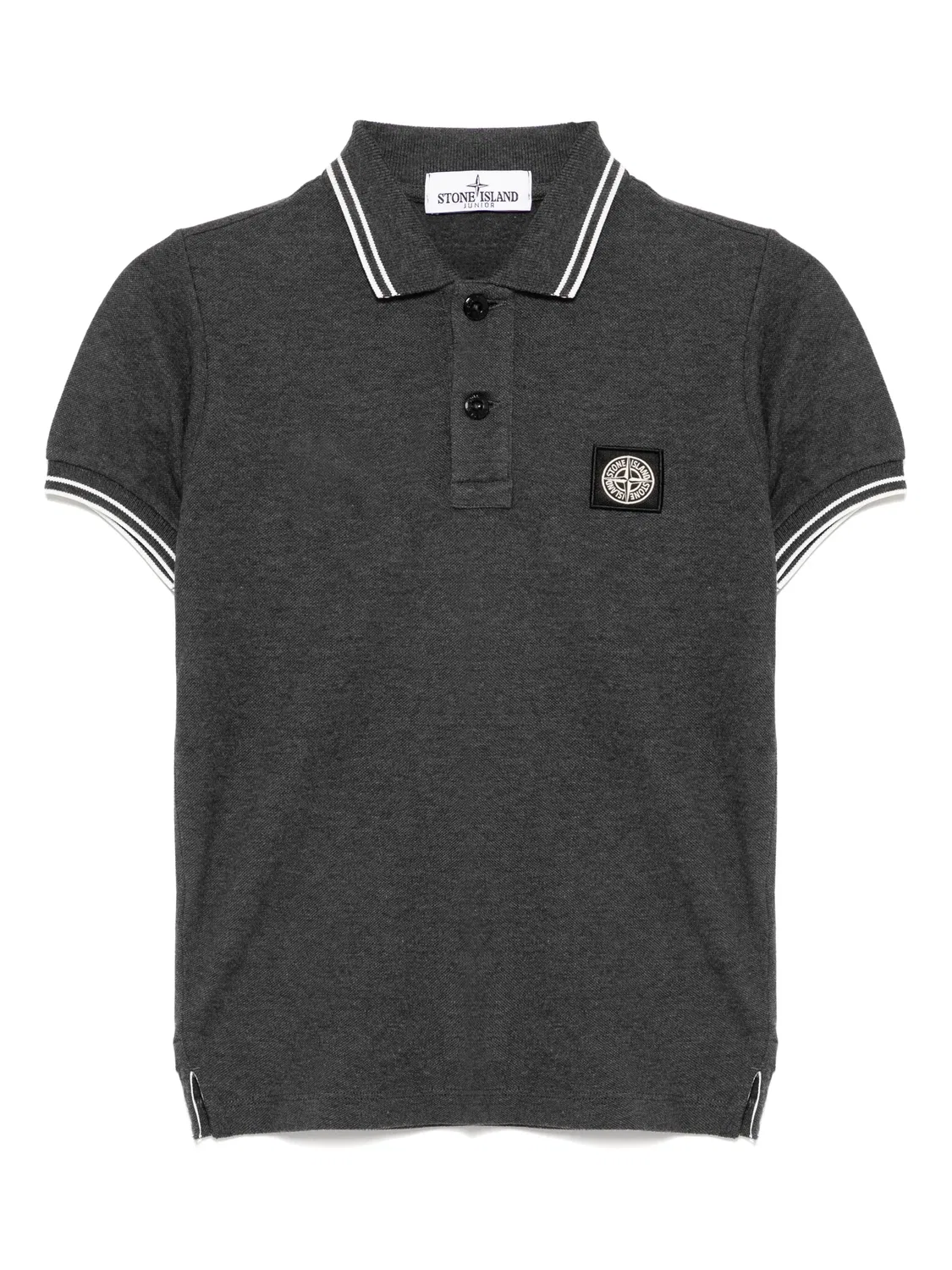 Поло с логотипом Stone Island, серый