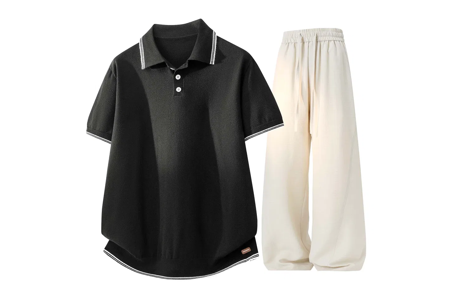 Детский спортивный комплект с отложным воротником Ecru+Apricot Casual Sportswear WARRIOR — фото 3