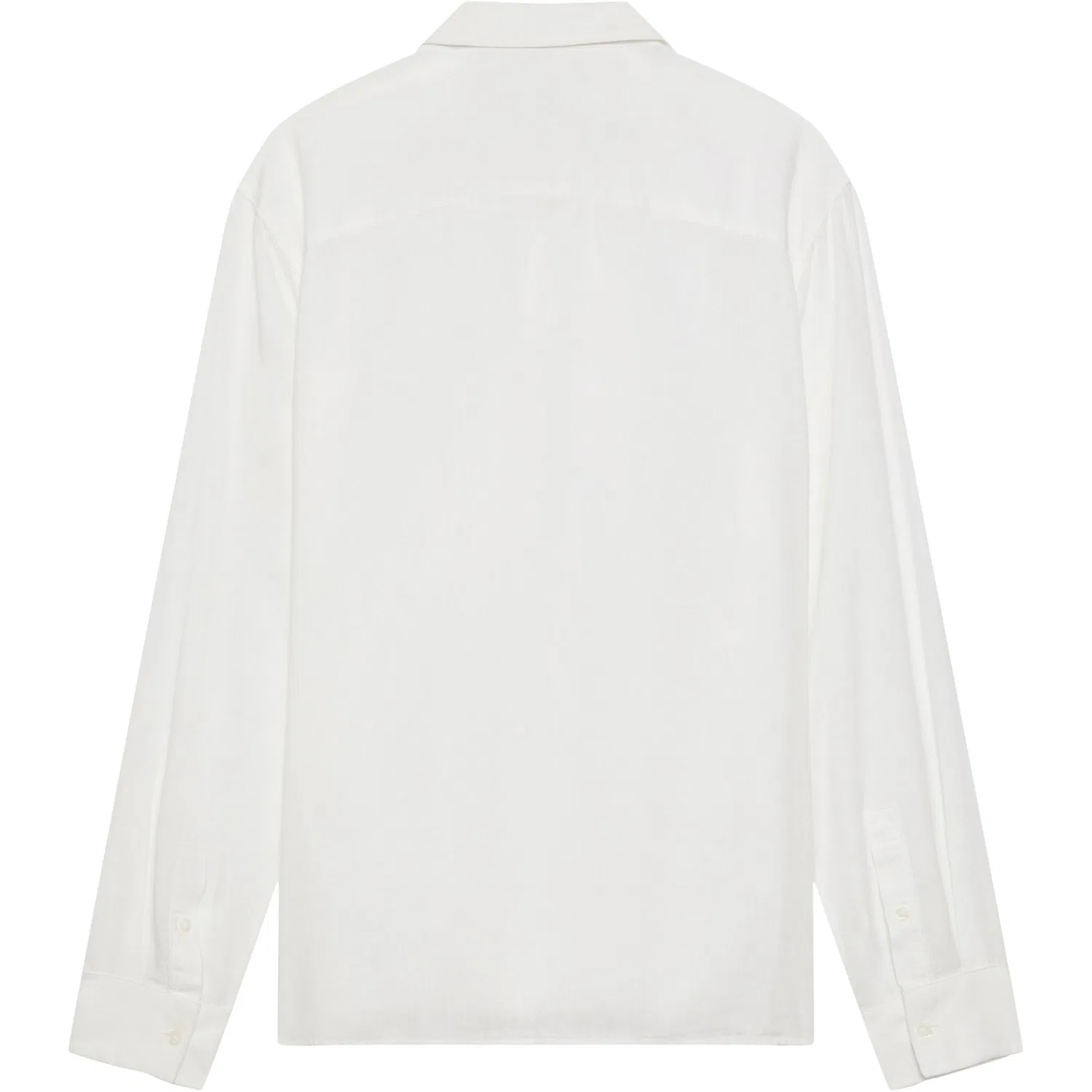 Мужская льняная рубашка свободного кроя Calvin Klein, Brilliant White — фото 4