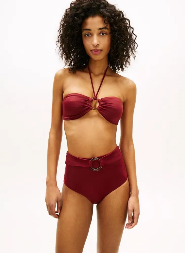 Плавки бикини с кольцом Ring high rise classic Tommy Hilfiger, красный