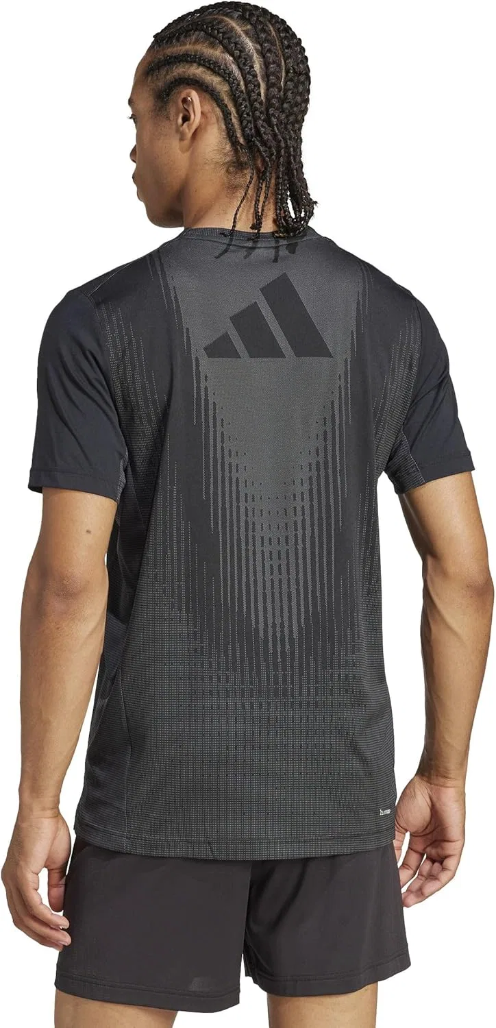 Футболка с технологией CLIMACOOL+ adidas, Black/Gresix — фото 2