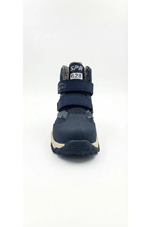 Детские ботинки для мальчиков с принтом Ustalar Ayakkabı Çanta, Navy Blue — фото 3