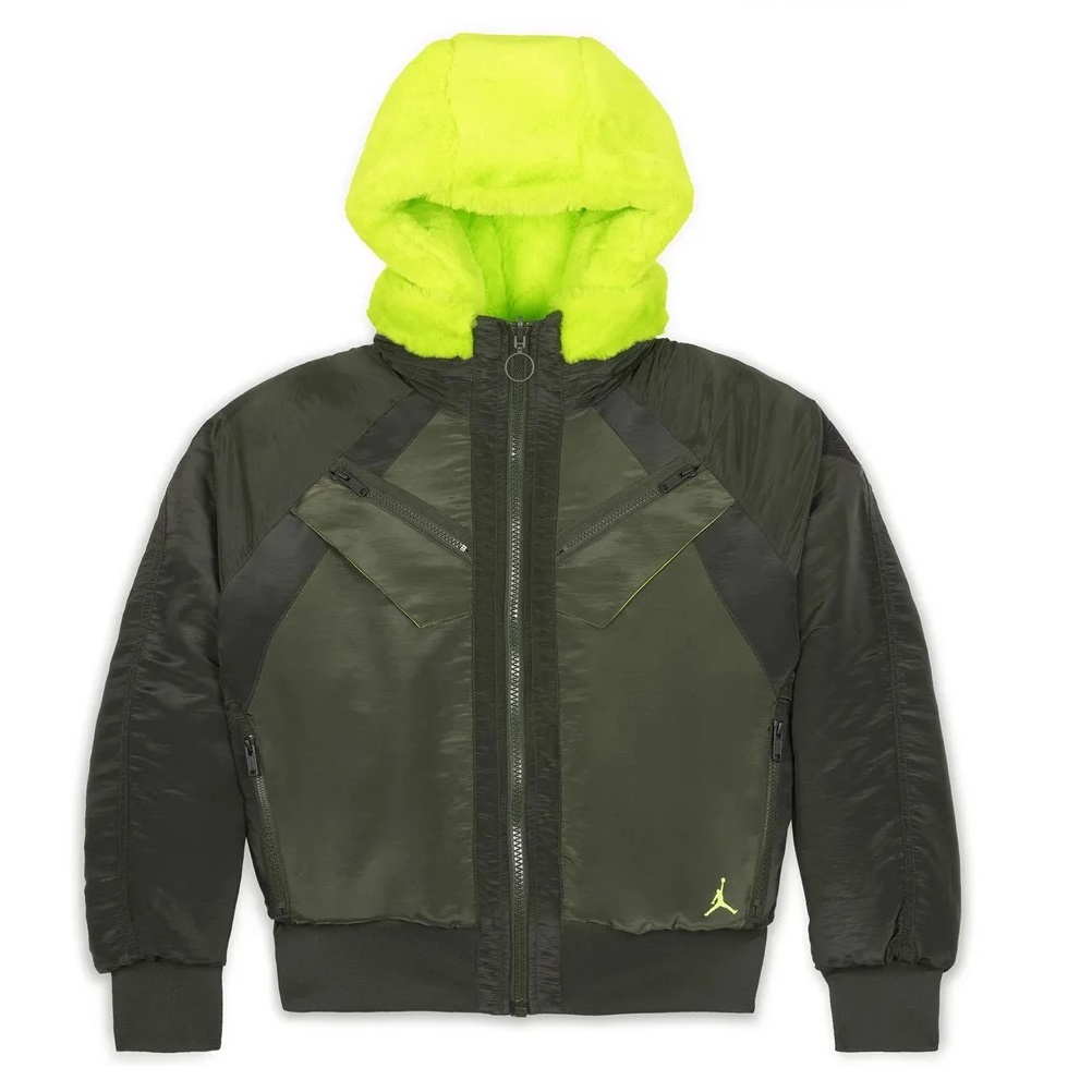 

Куртка-бомбер двухсторонняя Nike Air Jordan Reversible, зеленый