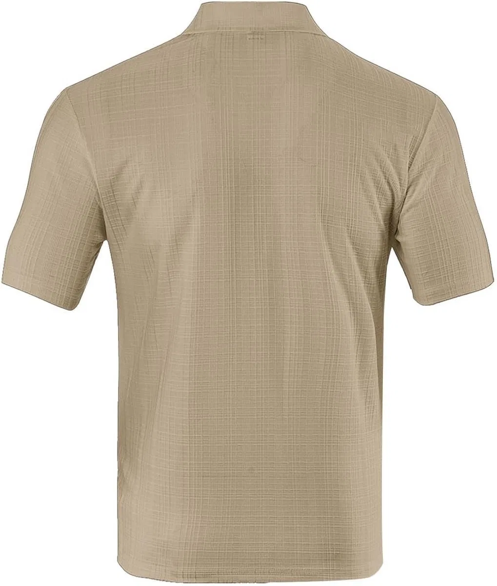 Мужская быстросохнущая поло с воротником Athletic Casual, Khaki — фото 3