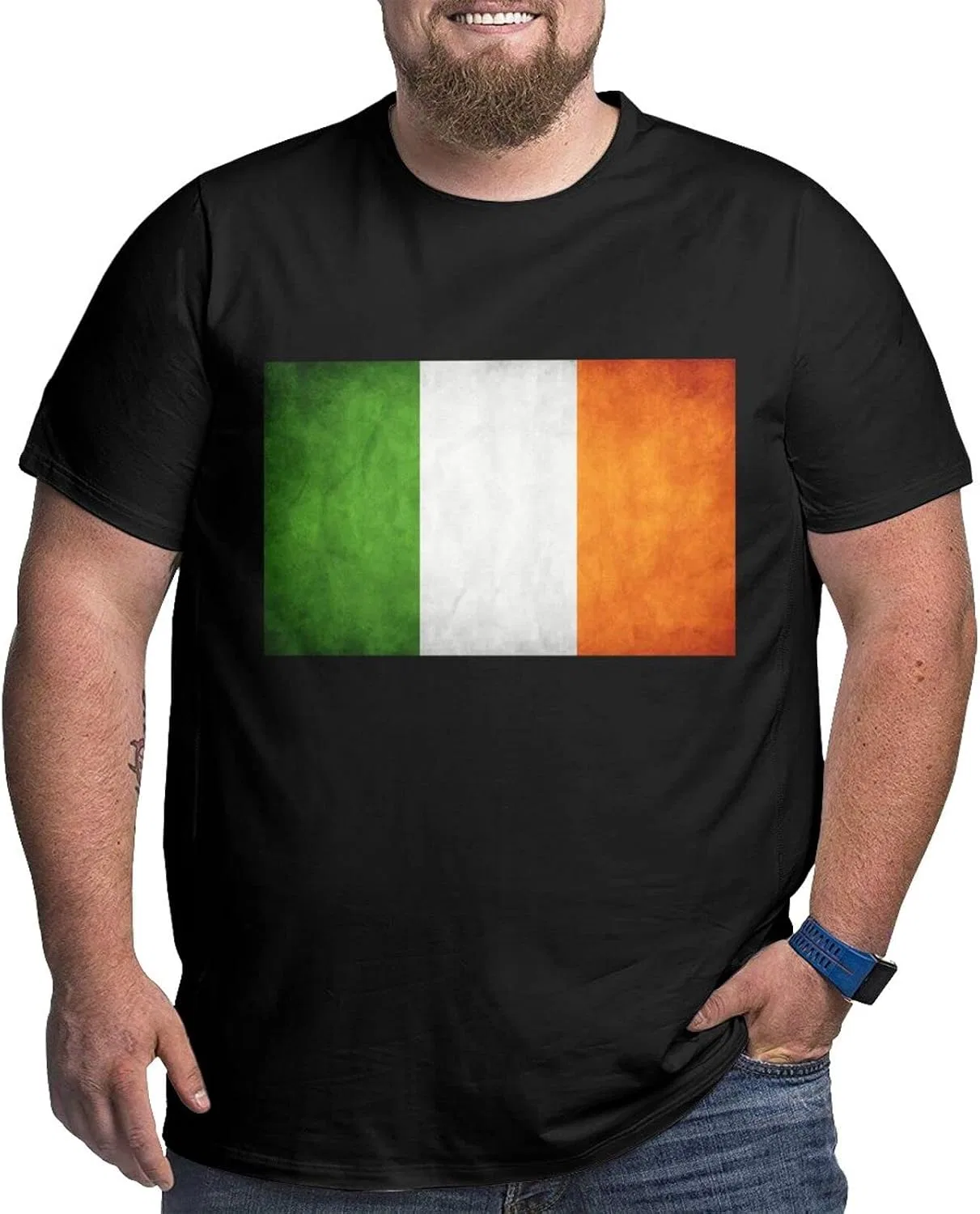 Мужская футболка с графическим принтом Regular Fit, Irish Flag