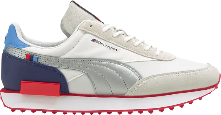 

Кроссовки Puma BMW Motorsport x Future Rider White High Risk Red, белый, Белый;серый, Кроссовки Puma BMW Motorsport x Future Rider White High Risk Red, белый