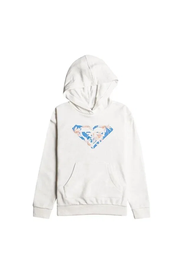 Детское худи с принтом happiness forever hoodie Roxy, White