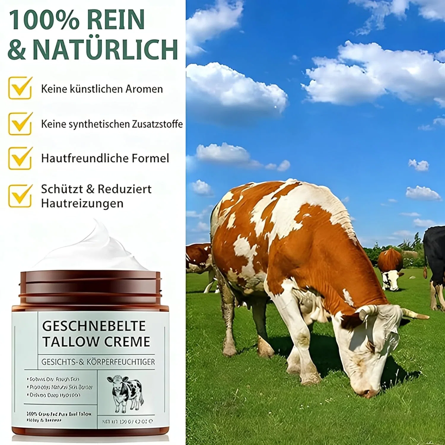 Крем для лица и тела Tallow Cream, Barevel, 120 г — фото 3