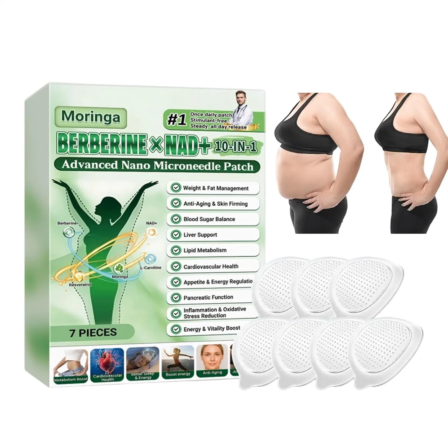 Патчи для тела осветляющие с микроиглами Generisch