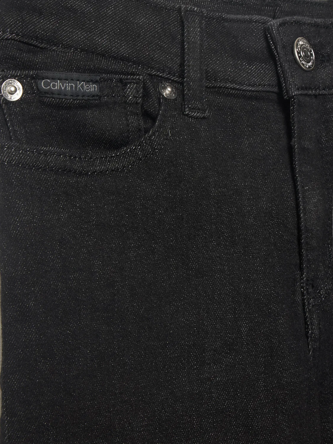 Джинсы приталенного кроя для девочки Calvin Klein Jeans, черный — фото 3