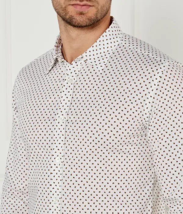 C-Roan-Kent-C1-243 Рубашка slim fit Boss, белый — фото 4