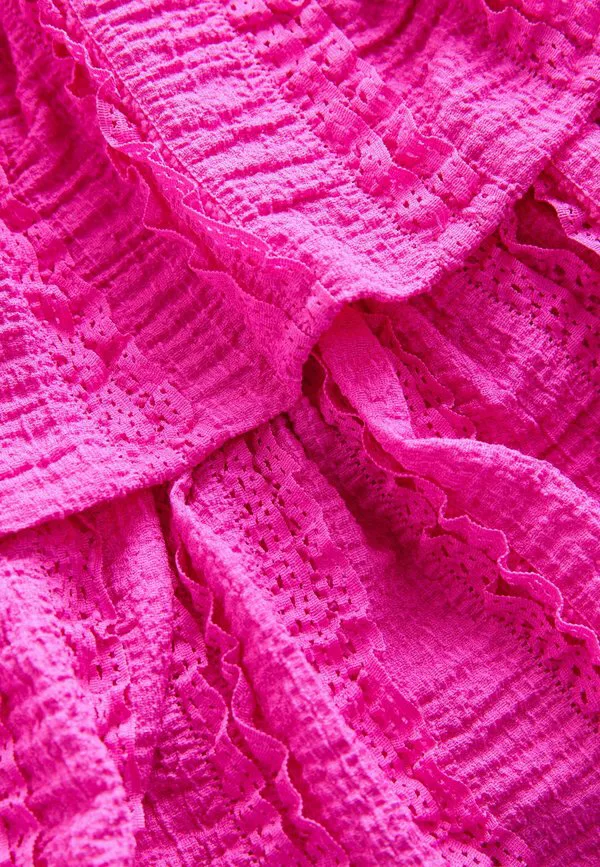 Мини-Юбка стандартного кроя с ярусами Next, Bright Pink — фото 3