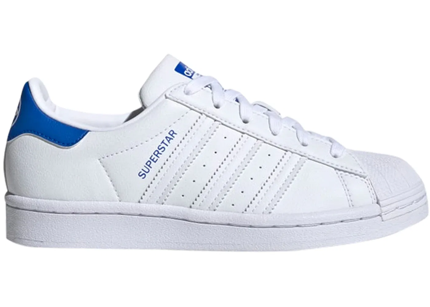 Детские кроссовки Lifestyle с принтом Adidas Superstar Adidas, Cloud White Cloud White Blue