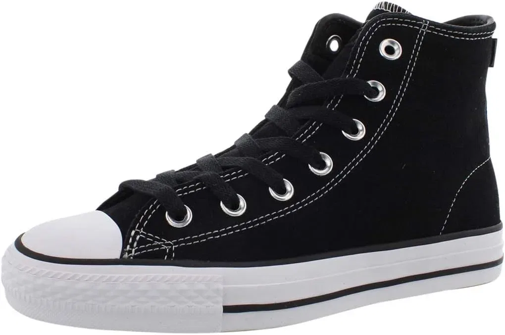 Детские кроссовки Converse Unisex для скейтбординга CTAS Pro Hi из замши, белый/черный